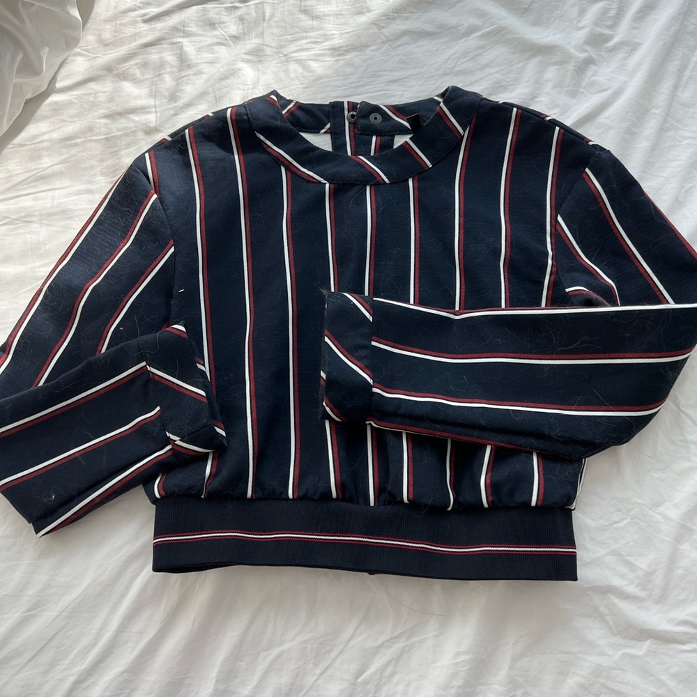Zara crop top sweatshirt